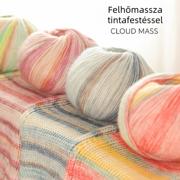 Gradientesen Mohair gyapjú fonal, felhőhatású textúra, bőrbarát és puha kézimunkához, DIY hét csillagos pulóver-sál