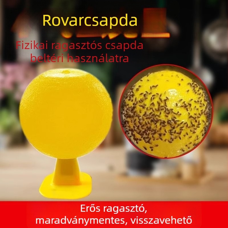 Beltéri gyümölcslegyek fogója kis repülő rovarok számára ragadós golyóval