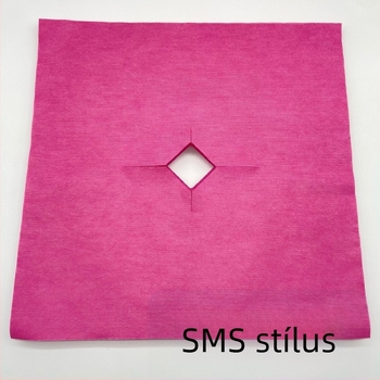 Egyszer használatos szilikon arcpárna masszázságyhoz, 40×40 cm, nem szövött anyag