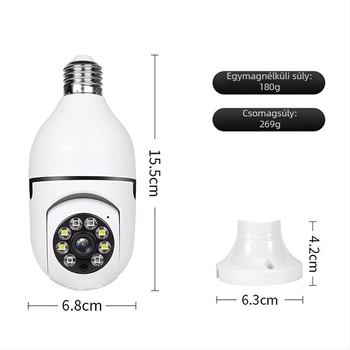 Cloud Ant T23 LED‑es WiFi kamera — 1080p beltéri okos kamera 3,6 mm széles látószögű lencsével