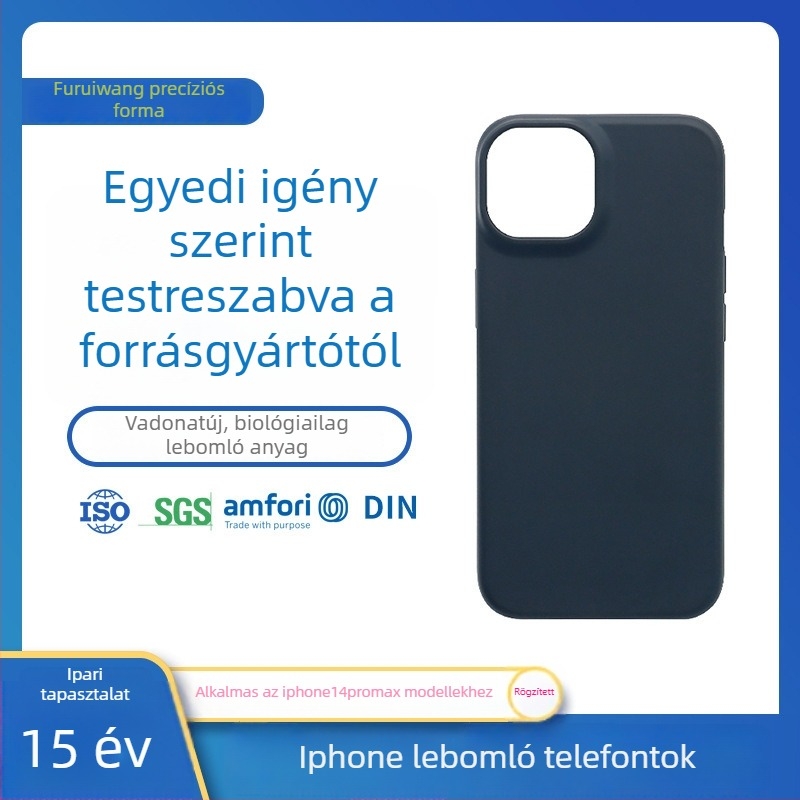 Matt TPU tok iPhone 14-hez – újrahasznosított anyag, letisztult dizájn, testreszabható mintázat