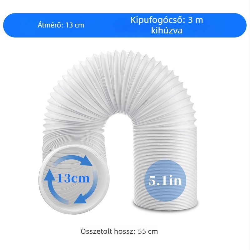 Teleszkópos kivezetőcső hordozható klímához