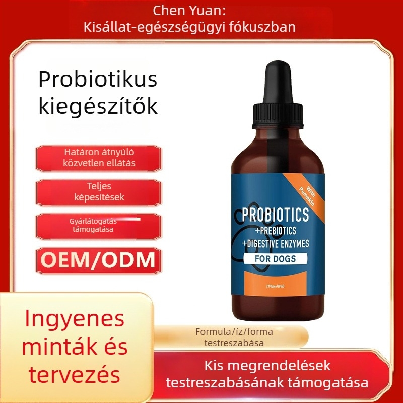 Kutyáknak szánt probiotikus cseppek az emésztés egészségéért - Állatgyógyászati táplálékkiegészítő