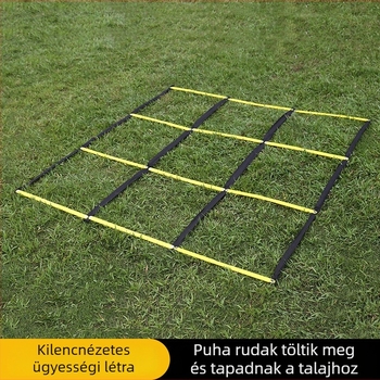 Fix agilitási létra készlet: puha létra, kötél létra és gyorsasági létra futballedzéshez