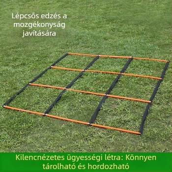Fix agilitási létra készlet: puha létra, kötél létra és gyorsasági létra futballedzéshez