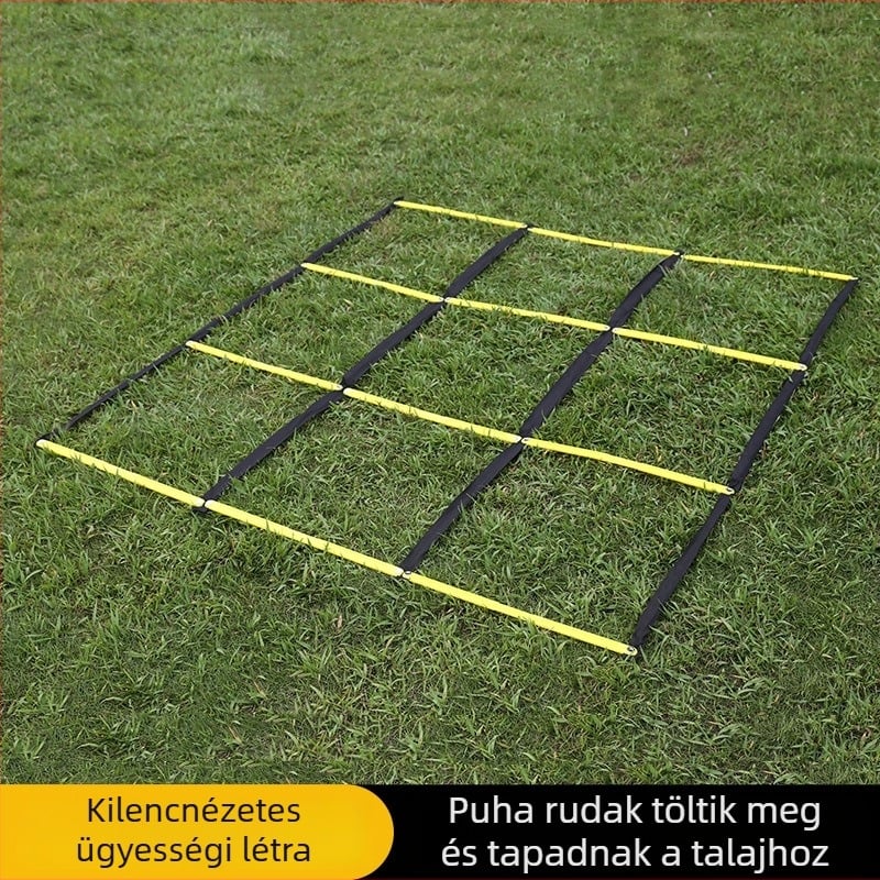 Fix agilitási létra készlet: puha létra, kötél létra és gyorsasági létra futballedzéshez