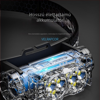 Sisakhoz illeszkedő fejlámpa szenzorral, kültéri és hegymászásra, ultra‑fényes, hosszú üzemidejű akkumulátor, 2025-ös új modell, fejhez rögzíthető