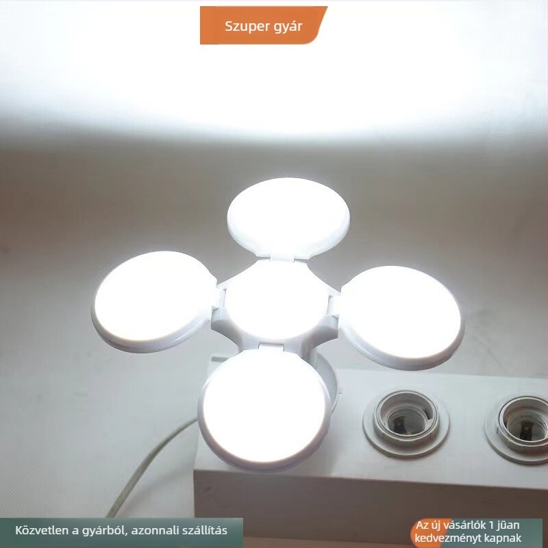 LED mini futball lámpa, 90 mm, összecsukható átalakítható kialakítás, gyerekszobai világítás, 28W