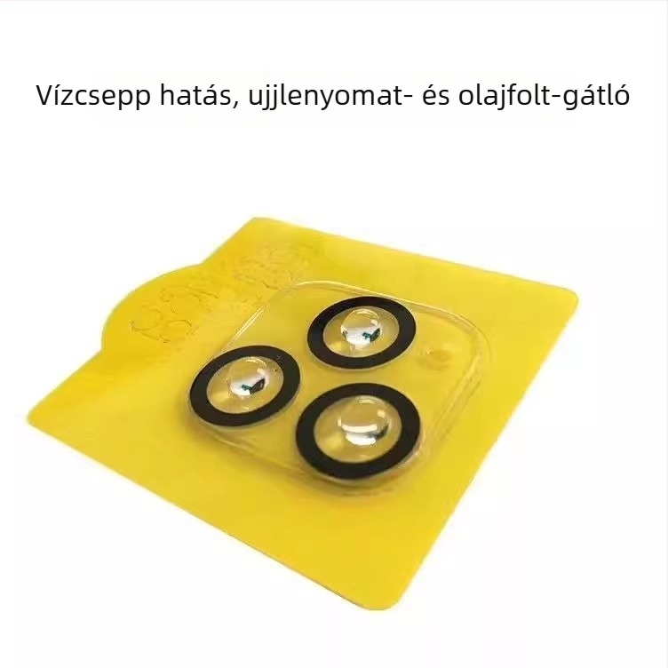 Edzett üveg objektívvédő, kompatibilis az iPhone 16 Pro Max, iPhone 15 és az iPhone 14 hátlapi kameráival