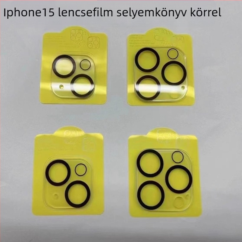 Edzett üveg objektívvédő, kompatibilis az iPhone 16 Pro Max, iPhone 15 és az iPhone 14 hátlapi kameráival