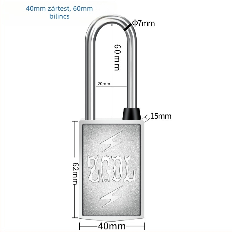 Kültéri mágneses jelszavas zár, mágneses csíkkal záródó lakat, kulcs nélkül, 304 rozsdamentes acél
