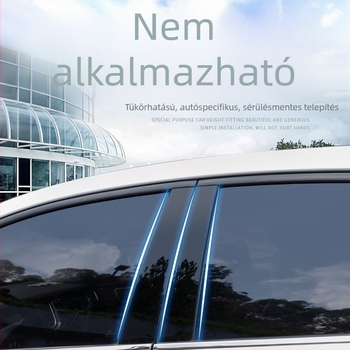 PC ablakdíszítő csík tükrös középső oszlophoz – CR-V, Hao Ying, Civic, Accord, Lingpai, Fit, Odyssey, XRV modellekhez