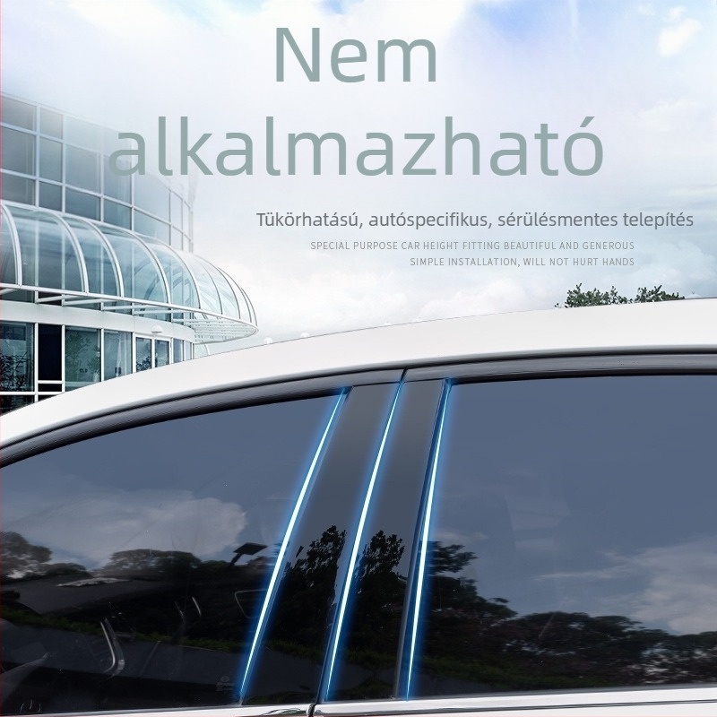 PC ablakdíszítő csík tükrös középső oszlophoz – CR-V, Hao Ying, Civic, Accord, Lingpai, Fit, Odyssey, XRV modellekhez