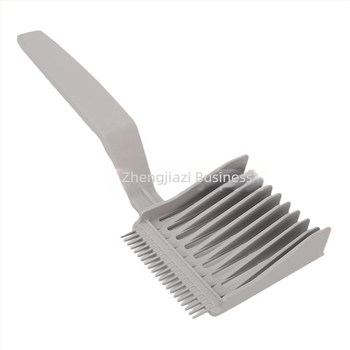 Borbély fade fésű kaliperrel, hosszú nyéllel, férfiak számára, gradient stílusú fésű