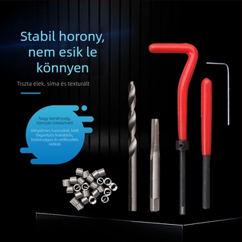 131 darabos menetjavító készlet gyorsacélból