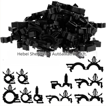 Autóipari nylon kábelrendező és csőbilincs készlet, 290 darab