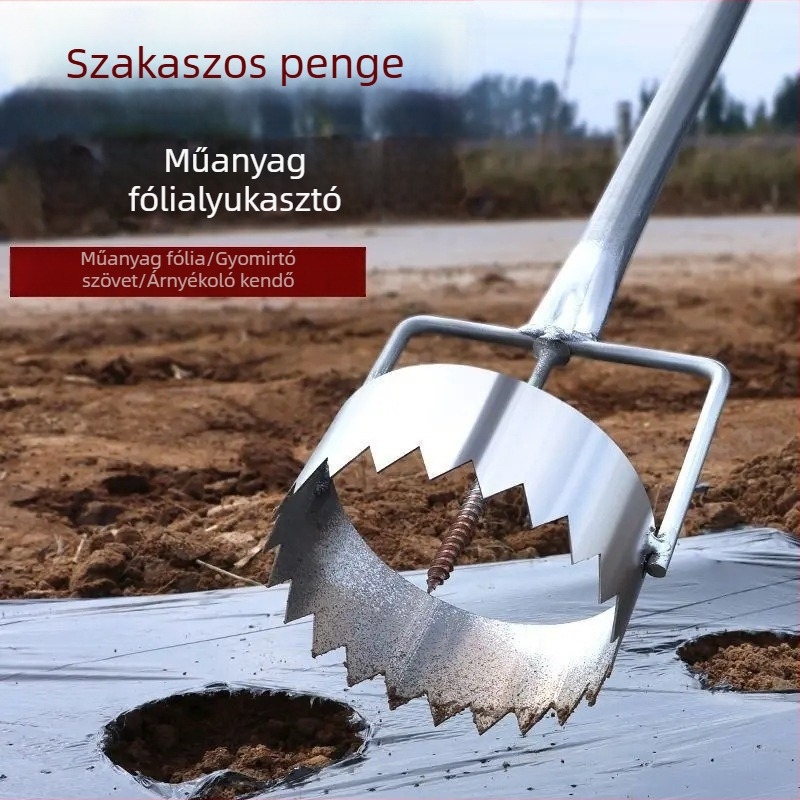 Mulcsfilm lyukasztó növényültetéshez üvegházban
