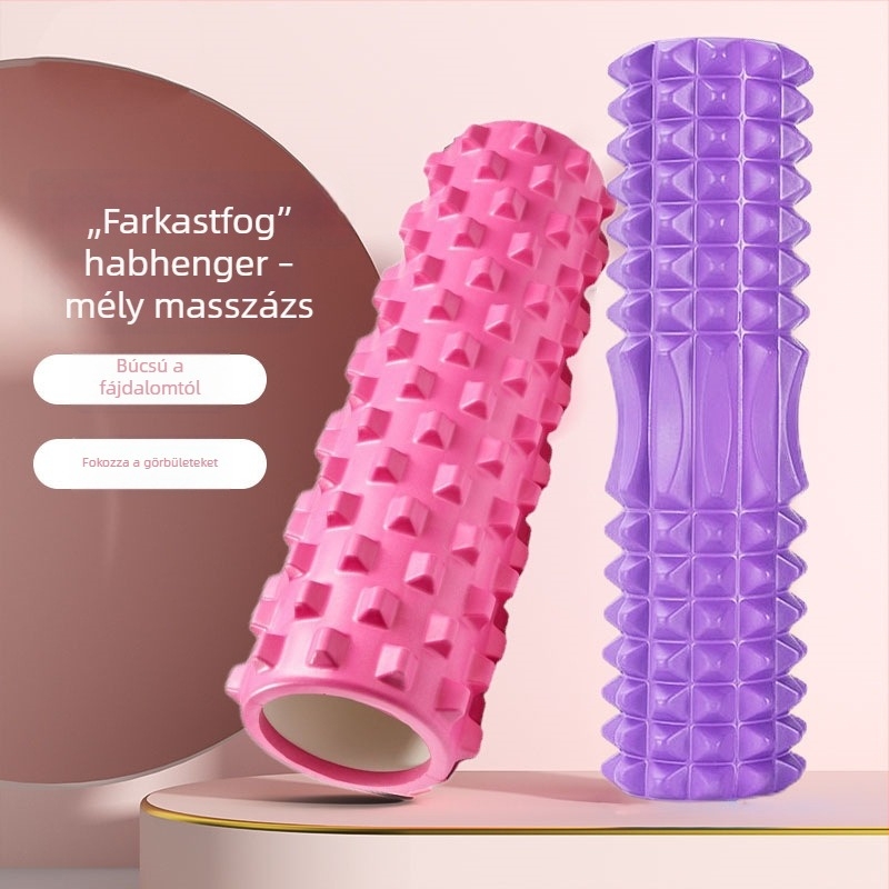 Félhold formájú EVA jóga oszlop masszázs bot izmok ellazítására, habgörgő, Langya bot