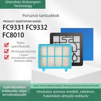 Philips FC9331/FC9332/FC8010 porszívóhoz – pamutszűrő és hálószűrő készlet