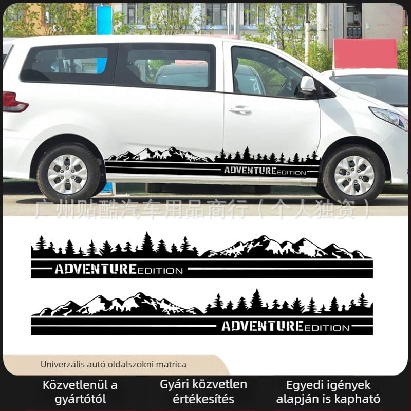 K-661 Nagy méretű RV oldalsó matrica - Kaland autó decal