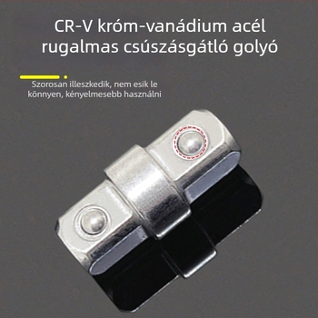 3/8" adapter sockets kettős fejjel, külső négyzetes reduktor, kattintós kulcs és ütőkulcs adapter