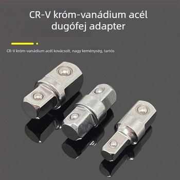 3/8" adapter sockets kettős fejjel, külső négyzetes reduktor, kattintós kulcs és ütőkulcs adapter