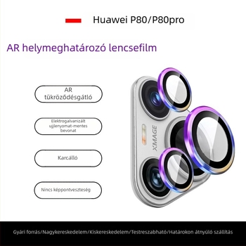 Huawei P80 Pro kameraobjektív védő — edzett üveg, AR optikai antireflexiós bevonat