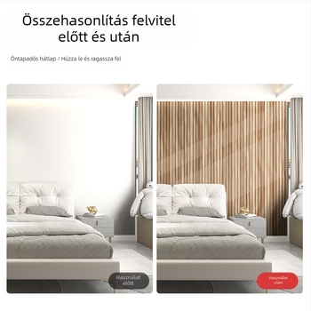 3D falmatrica fa textúrájú, csempe imitációval és rácsos mintával, PVC