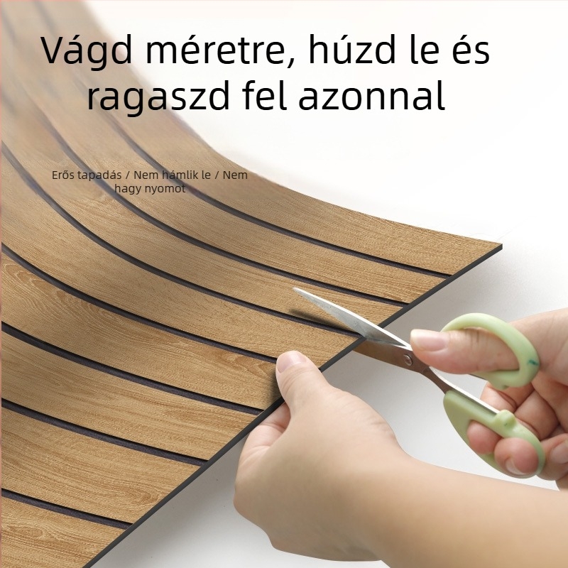 3D falmatrica fa textúrájú, csempe imitációval és rácsos mintával, PVC