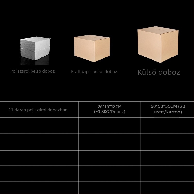 Műgyantából készült mini tájkép figurák készlet - 11 stílus