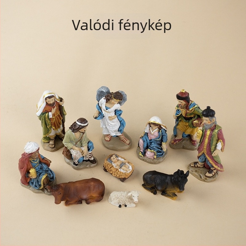Műgyantából készült mini tájkép figurák készlet - 11 stílus