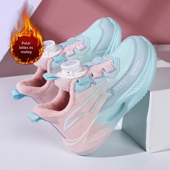 Babudou Lányoknak készült légáteresztő hálós sportcipő – tavasz–ősz, mindennapi sneakers nagyobb gyerekeknek