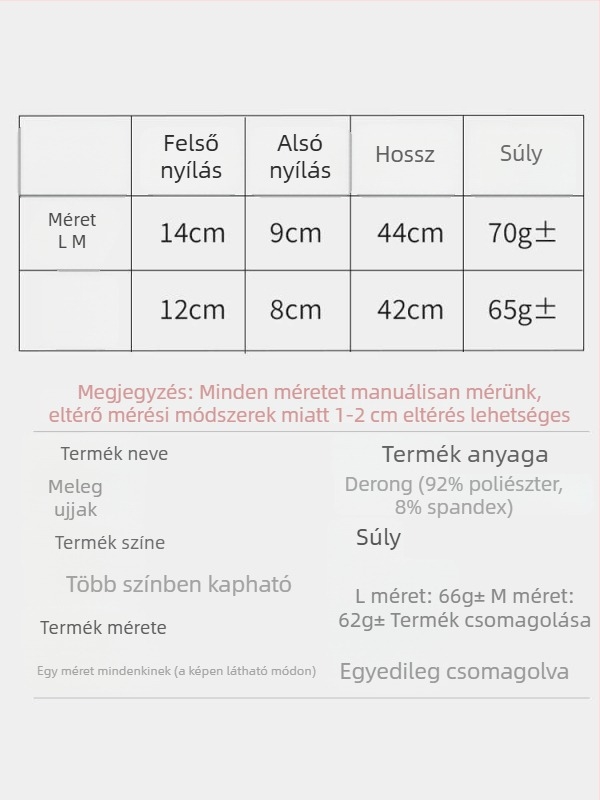 Téli plüss vastag könyökhüvely szilikon csúszásmentes felülettel, szabadidős sportokra