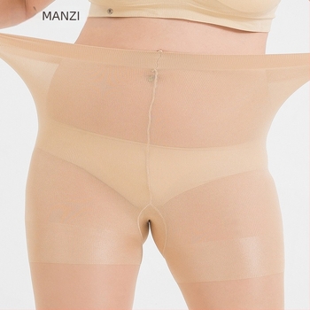 40D vékony harisnyanadrág magas derékkal, fenékemelő, plusz méret, légáteresztő Core-Spun nylon, nőknek