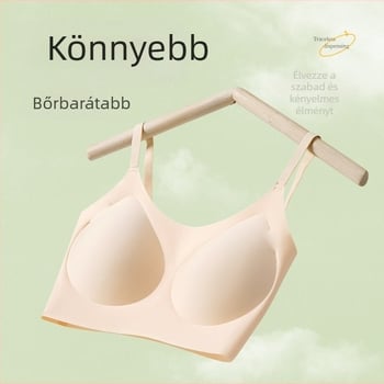Integrált, varrás nélküli, formázott kosaras melltartó, könnyű és kényelmes, összegyűjti az oldalakon lévő melleket, megakadályozza a lógást, optikailag karcsúsítja a nagy keblet, szép hátsó vonal.