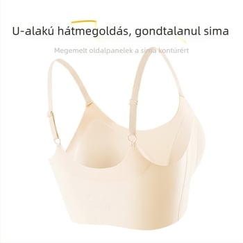 Integrált, varrás nélküli, formázott kosaras melltartó, könnyű és kényelmes, összegyűjti az oldalakon lévő melleket, megakadályozza a lógást, optikailag karcsúsítja a nagy keblet, szép hátsó vonal.