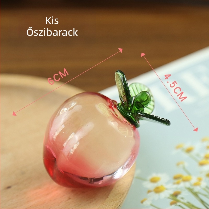 Kristályüveg mini dísztárgy íróasztalhoz/pulthoz – esküvői ajándék