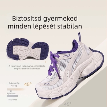 Gyerekek nyári sportcipő, légáteresztő hálós felsőrésszel, 2026-os új stílus, könnyű, Velcro-zárás, lányoknak és fiúknak, mindennapi viselet