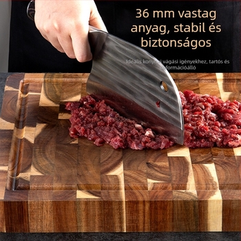 Akácfa vágódeszka – tömör fa, konyhai használatra, antibakteriális