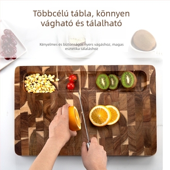 Akácfa vágódeszka – tömör fa, konyhai használatra, antibakteriális