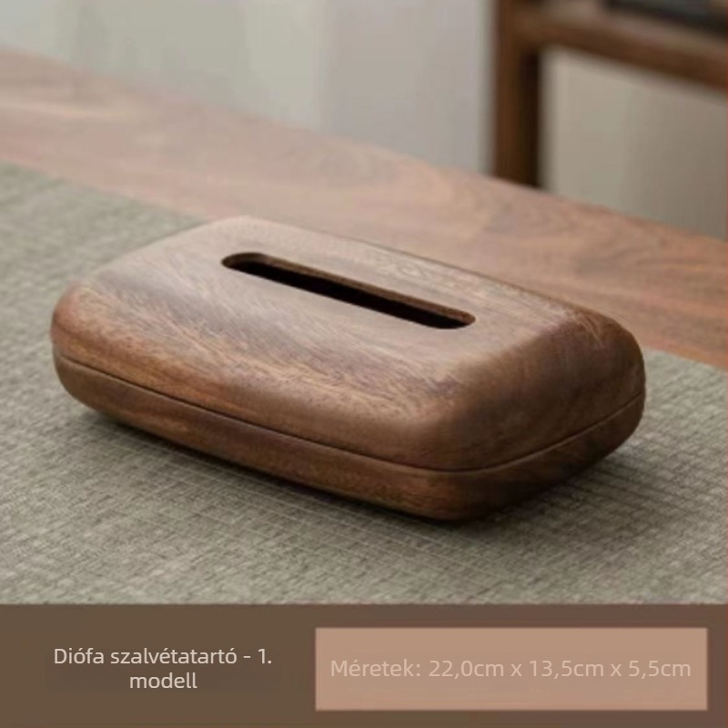 Fából készült szalvétatartó – minimalistikus asztali megoldás szállodák és éttermek számára, többfunkciós tároló