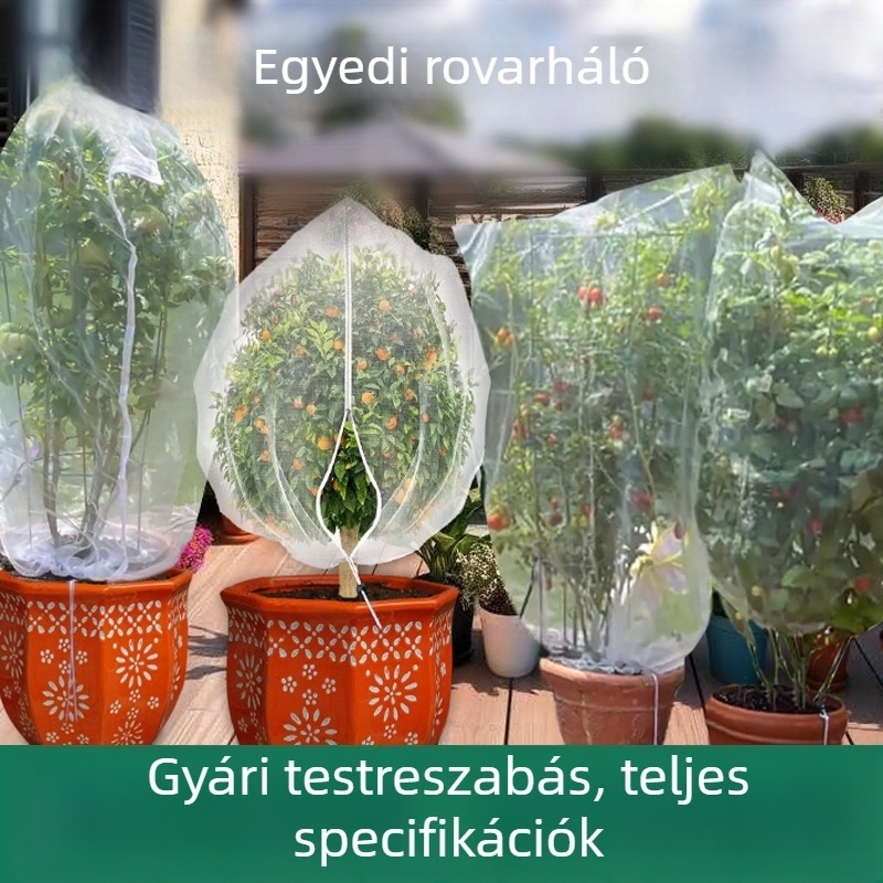 Személyre szabott növényvédő hálófedél, vastagított mezőgazdasági háló zöldségekhez, tenyésztési kerítés, rovarvédő háló zöldségekhez és gyümölcsfákhoz