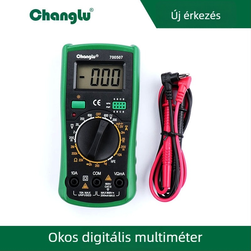 Long Deer digitális csipeszmérő – kompakt digitális mérőeszköz feszültség és áram mérésére