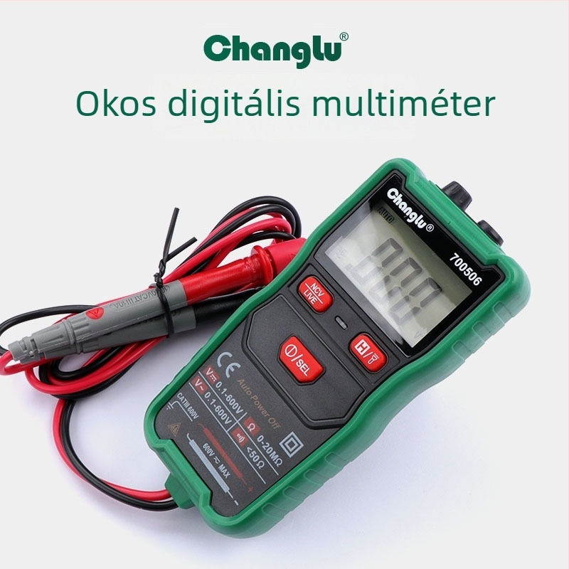 Long Deer digitális csipeszmérő – kompakt digitális mérőeszköz feszültség és áram mérésére