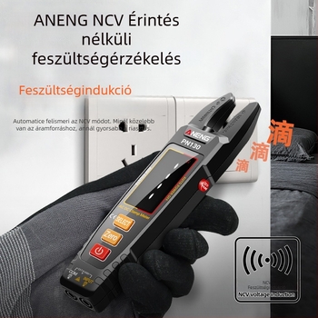 Digitális U-alakú klipszmérő intelligens azonosítással és színes kijelzővel, többfunkciós, magas pontosságú AC/DC klipszmérő, Li-ion akkumulátor közvetlen töltéssel