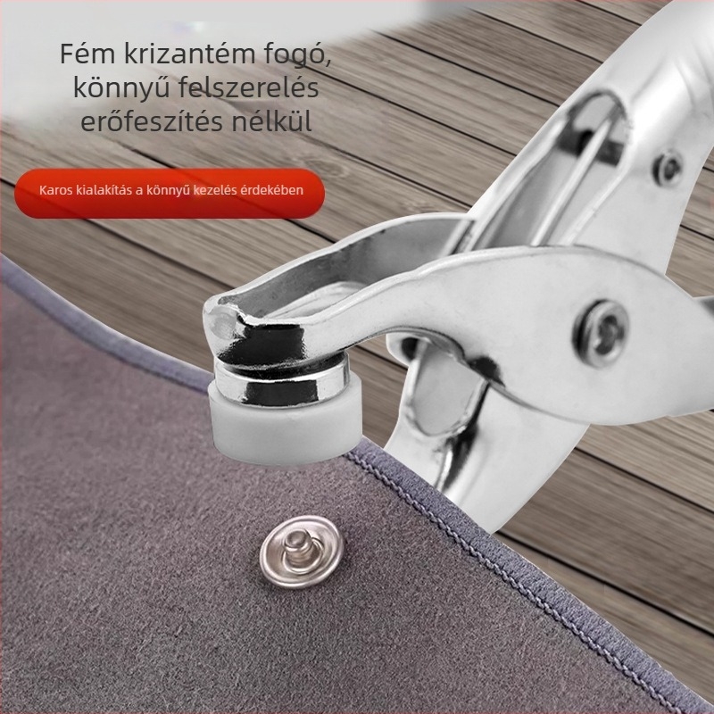 Ötágú préselő fogó gombok és szegecsek rögzítéséhez
