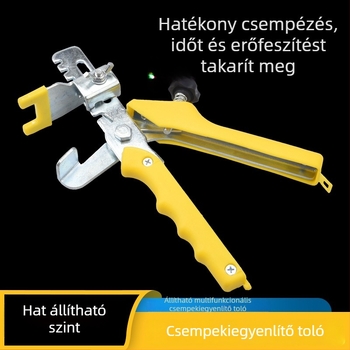 Csempéző szintező fogó keresztezett klipekkel – rögzítő és igazító eszköz padló- és falicsempékhez