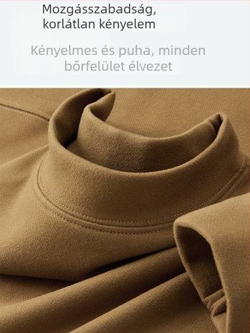 Paisenlong Őszi-Téli 300 g férfi hosszú ujjú alap felső dupla oldalas német bársony, félmagas gallér, vastag, meleg, több színben