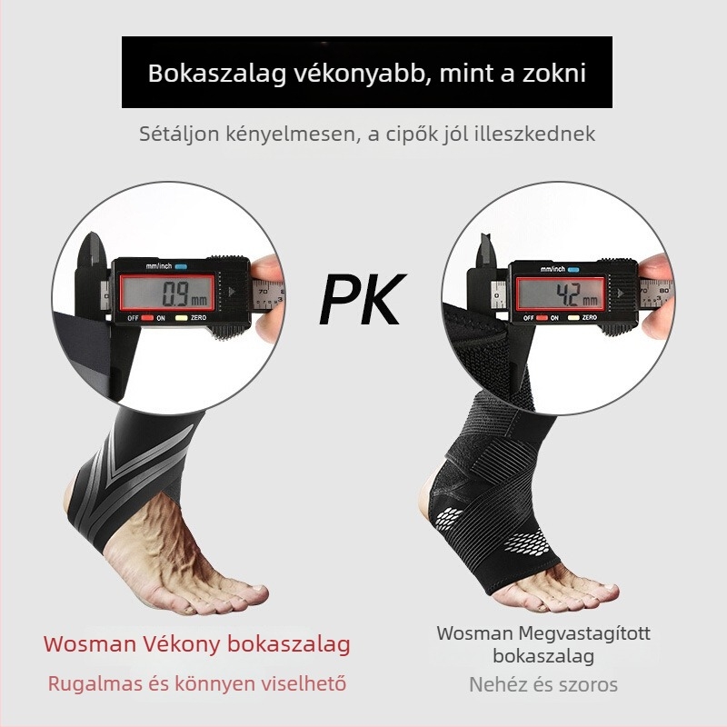 Kompressziós bokavédő a ficamok megelőzésére, boka-támasz kosárlabdához és futballhoz, uniszex
