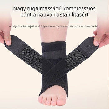 Bokarögzítő ortézis acéllemezzel és támasztó pánttal